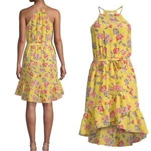Joie Yellow Floral Silk Dress